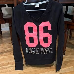 Pink sweatshirt no hood